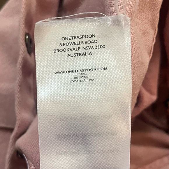 OneTeaspoon x Free People Starship Pink Utility Denim Jumpsuit Coveralls - Picture 6 of 7